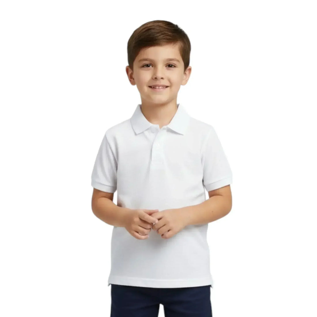 KIds White Polo T Shirt - Pak Bazaar